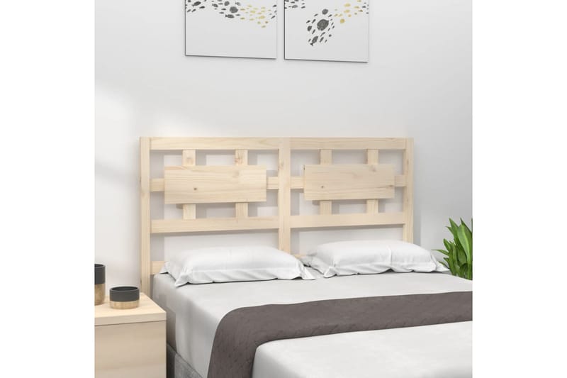 beBasic Sengegavl 125,5x4x100 cm heltre furu - Brun - Møbler - Senger - Sengetilbehør & sengegavl - Sengegavl