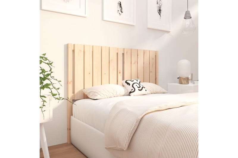 beBasic Sengegavl 125,5x4x100 cm heltre furu - Brun - Møbler - Senger - Sengetilbehør & sengegavl - Sengegavl