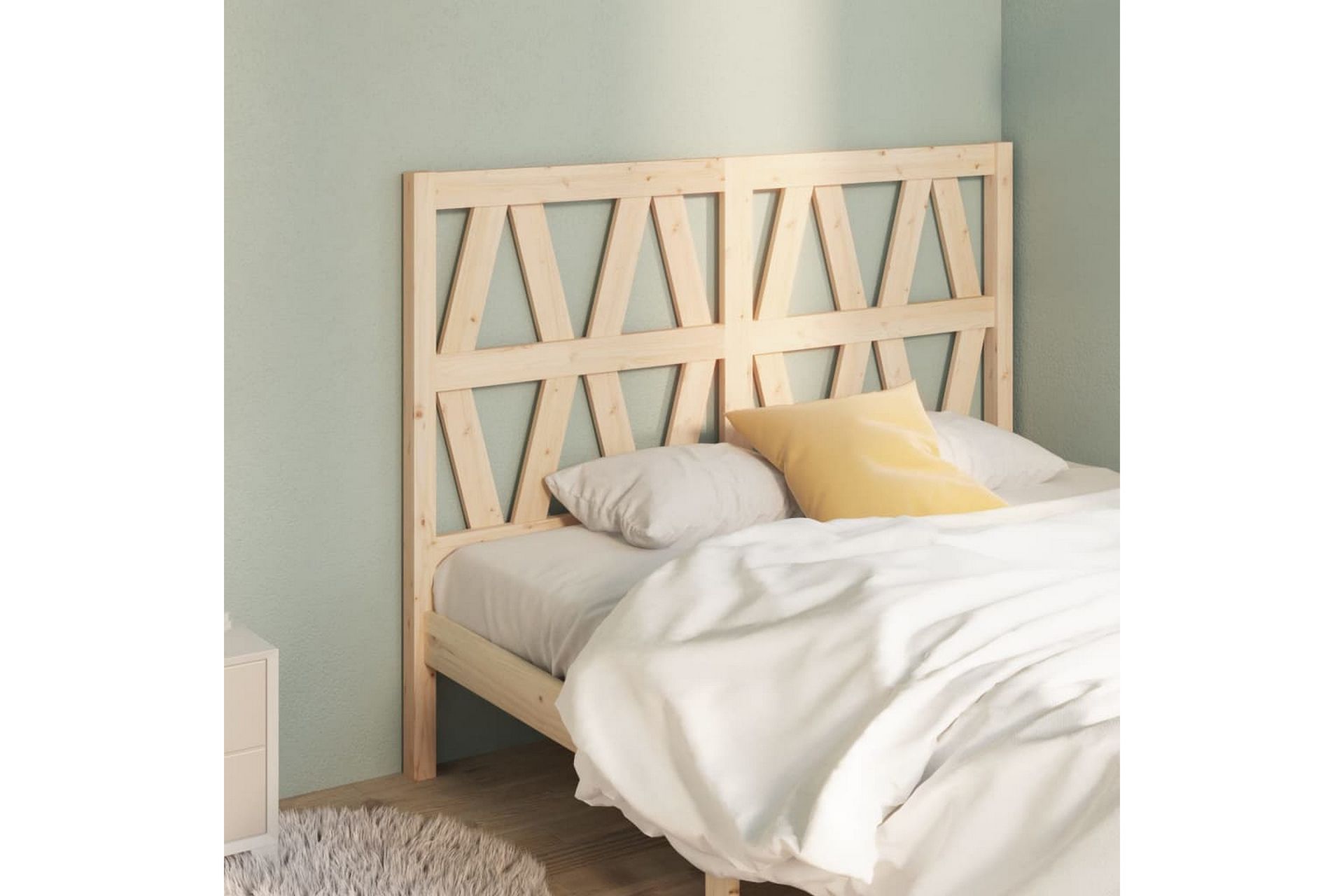 beBasic Sengegavl 126x4x100 cm heltre furu - Brun - Møbler - Senger - Sengetilbehør & sengegavl - Sengegavl