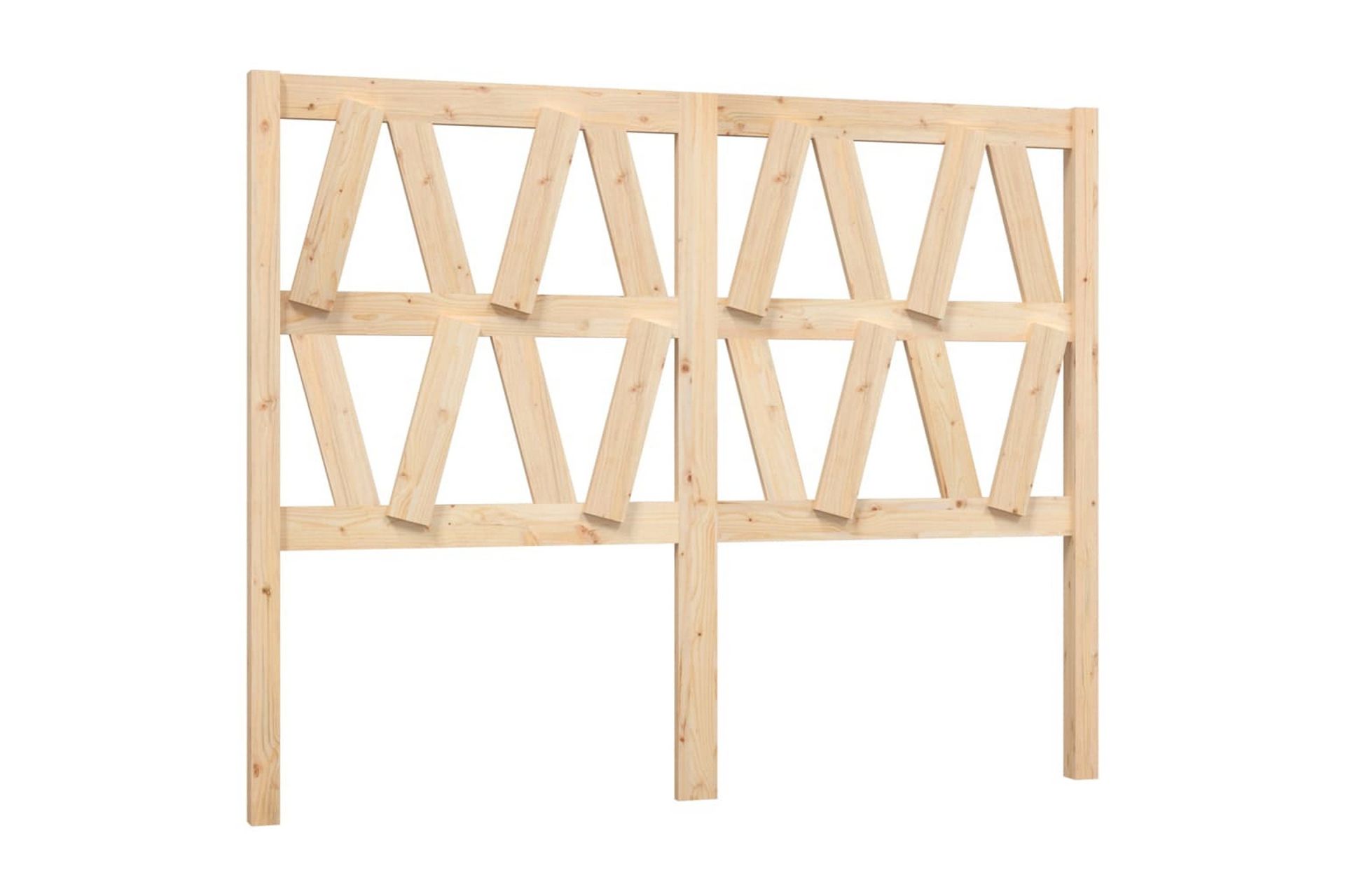 beBasic Sengegavl 126x4x100 cm heltre furu - Brun - Møbler - Senger - Sengetilbehør & sengegavl - Sengegavl