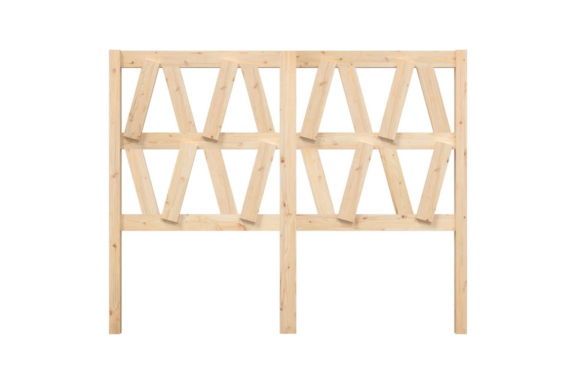 beBasic Sengegavl 126x4x100 cm heltre furu - Brun - Møbler - Senger - Sengetilbehør & sengegavl - Sengegavl
