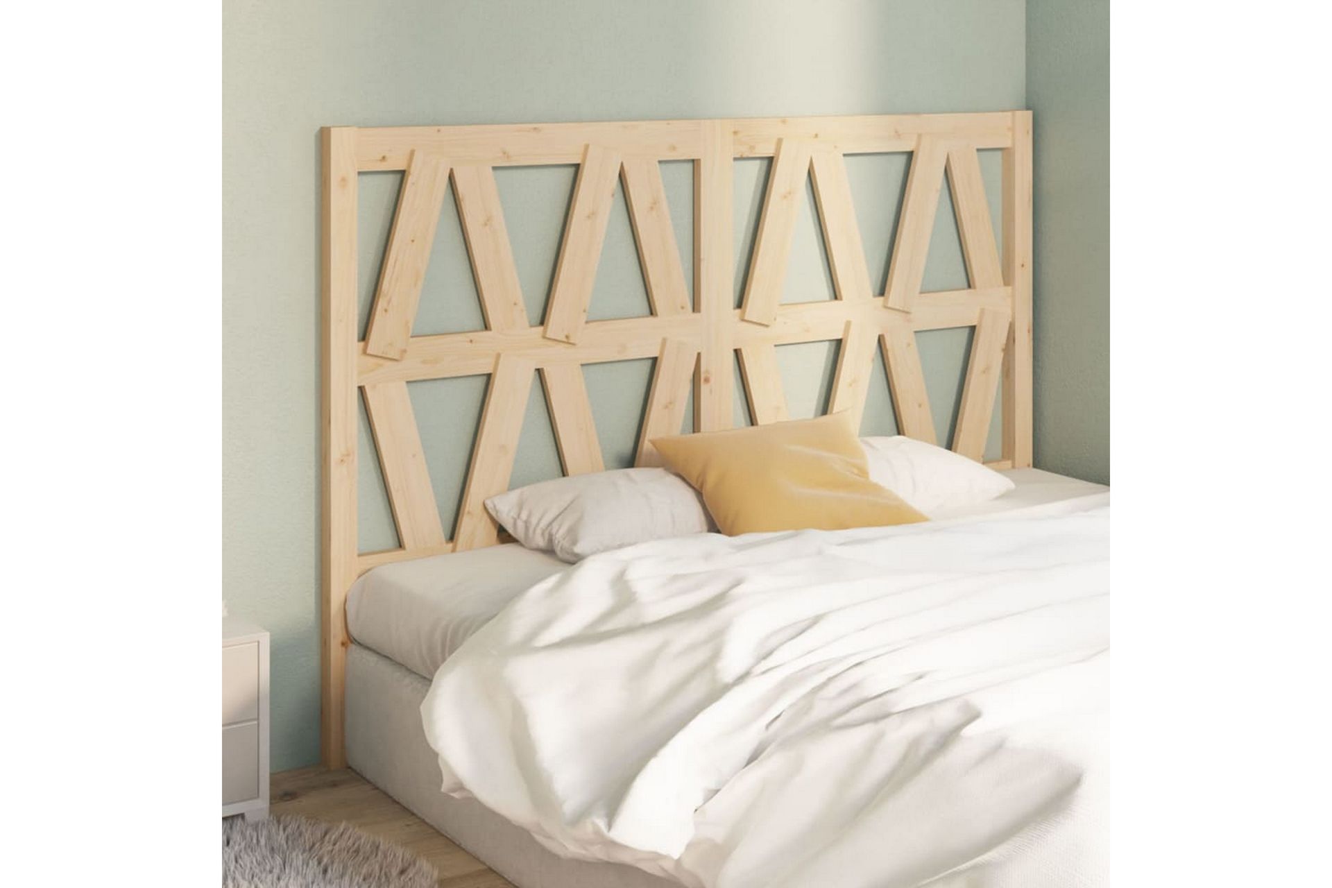 beBasic Sengegavl 126x4x100 cm heltre furu - Brun - Møbler - Senger - Sengetilbehør & sengegavl - Sengegavl