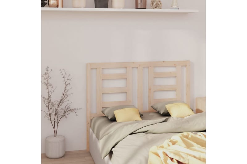 beBasic Sengegavl 126x4x100 cm heltre furu - Brun - Møbler - Senger - Sengetilbehør & sengegavl - Sengegavl