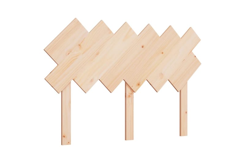 beBasic Sengegavl 132x3x81 cm heltre furu - Brun - Møbler - Senger - Sengetilbehør & sengegavl - Sengegavl