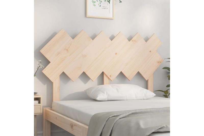 beBasic Sengegavl 132x3x81 cm heltre furu - Brun - Møbler - Senger - Sengetilbehør & sengegavl - Sengegavl
