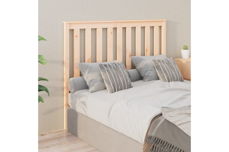 beBasic Sengegavl 141x6x101 cm heltre furu - Brun - Møbler - Senger - Sengetilbehør & sengegavl - Sengegavl