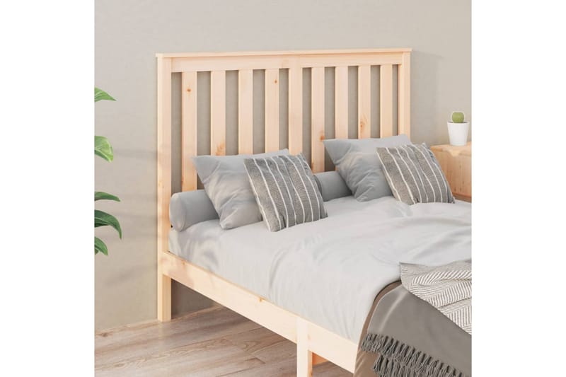 beBasic Sengegavl 141x6x101 cm heltre furu - Brun - Møbler - Senger - Sengetilbehør & sengegavl - Sengegavl