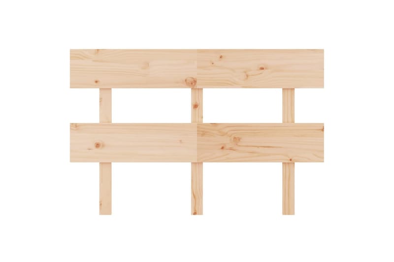 beBasic Sengegavl 144x3x81 cm heltre furu - Brun - Sengegavl