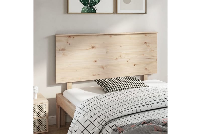 beBasic Sengegavl 144x6x82,5 cm heltre furu - Brun - Møbler - Senger - Sengetilbehør & sengegavl - Sengegavl
