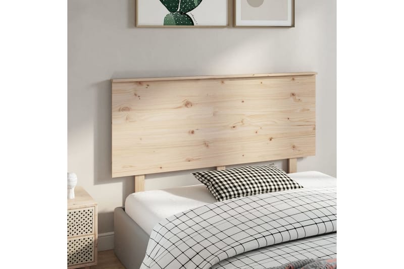 beBasic Sengegavl 144x6x82,5 cm heltre furu - Brun - Møbler - Senger - Sengetilbehør & sengegavl - Sengegavl