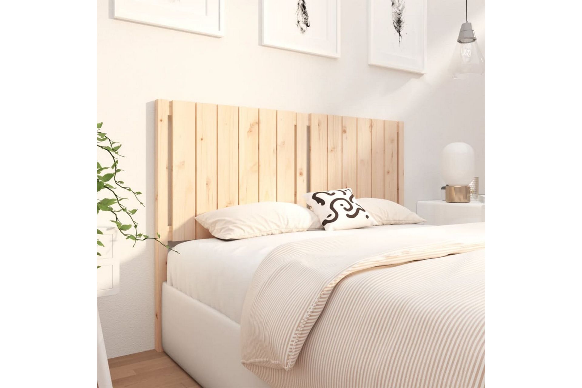 beBasic Sengegavl 145,5x4x100 cm heltre furu - Brun - Møbler - Senger - Sengetilbehør & sengegavl - Sengegavl