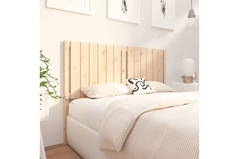 beBasic Sengegavl 145,5x4x100 cm heltre furu - Brun - Møbler - Senger - Sengetilbehør & sengegavl - Sengegavl