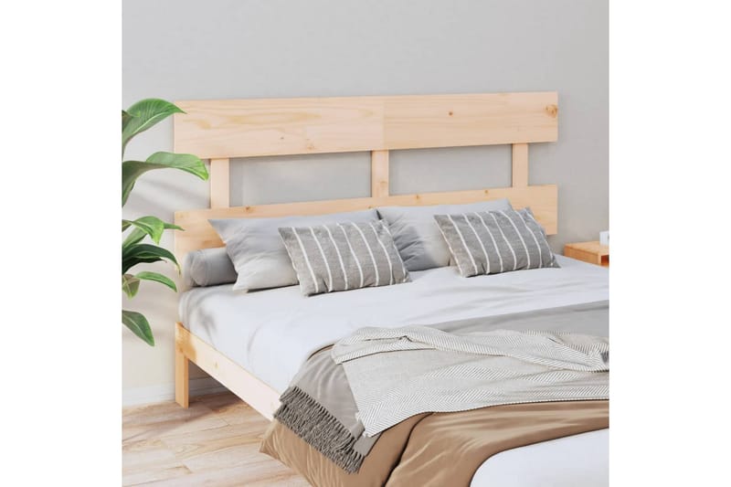 beBasic Sengegavl 154x3x81 cm heltre furu - Brun - Møbler - Senger - Sengetilbehør & sengegavl - Sengegavl