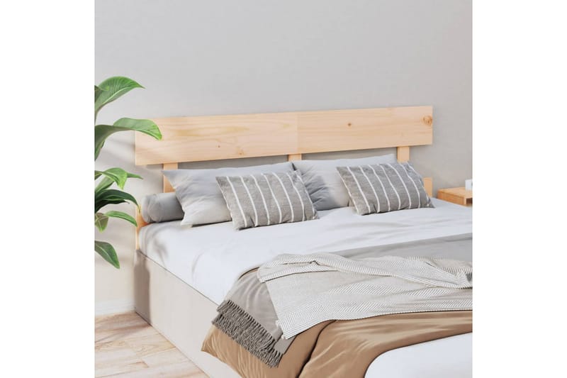 beBasic Sengegavl 154x3x81 cm heltre furu - Brun - Møbler - Senger - Sengetilbehør & sengegavl - Sengegavl