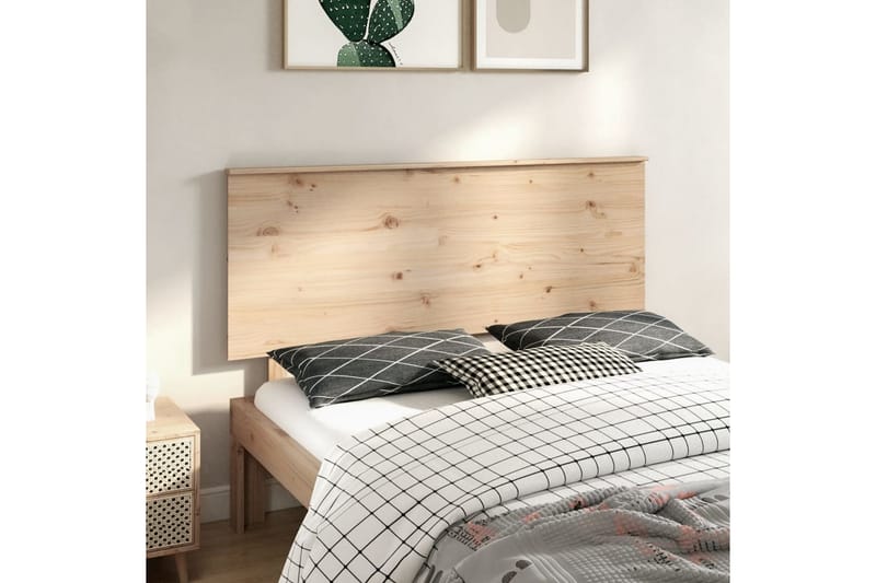 beBasic Sengegavl 154x6x82,5 cm heltre furu - Brun - Møbler - Senger - Sengetilbehør & sengegavl - Sengegavl