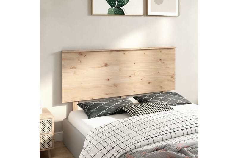 beBasic Sengegavl 154x6x82,5 cm heltre furu - Brun - Møbler - Senger - Sengetilbehør & sengegavl - Sengegavl