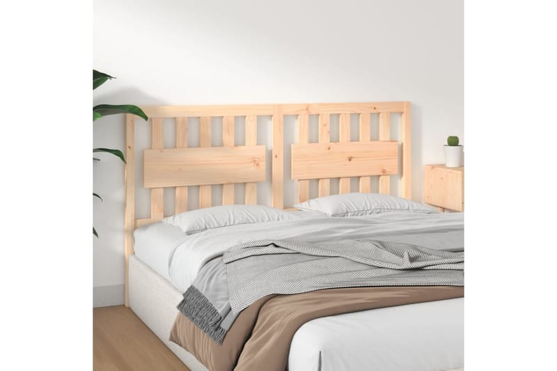 beBasic Sengegavl 155,5x4x100 cm heltre furu - Brun - Møbler - Senger - Sengetilbehør & sengegavl - Sengegavl