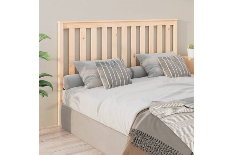beBasic Sengegavl 156x6x101 cm heltre furu - Brun - Møbler - Senger - Sengetilbehør & sengegavl - Sengegavl