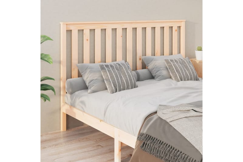 beBasic Sengegavl 156x6x101 cm heltre furu - Brun - Møbler - Senger - Sengetilbehør & sengegavl - Sengegavl