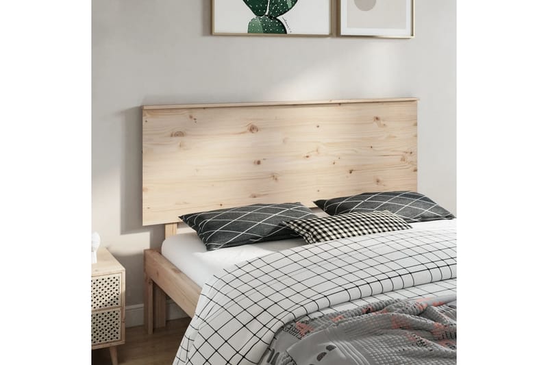beBasic Sengegavl 164x6x82,5 cm heltre furu - Brun - Møbler - Senger - Sengetilbehør & sengegavl - Sengegavl
