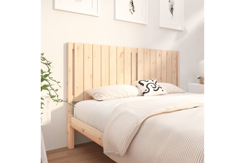 beBasic Sengegavl 165,5x4x100 cm heltre furu - Brun - Møbler - Senger - Sengetilbehør & sengegavl - Sengegavl