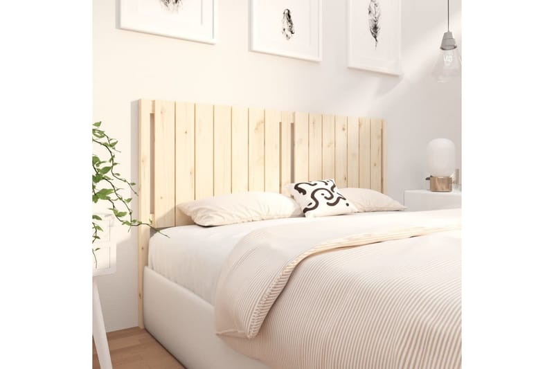 beBasic Sengegavl 165,5x4x100 cm heltre furu - Brun - Møbler - Senger - Sengetilbehør & sengegavl - Sengegavl
