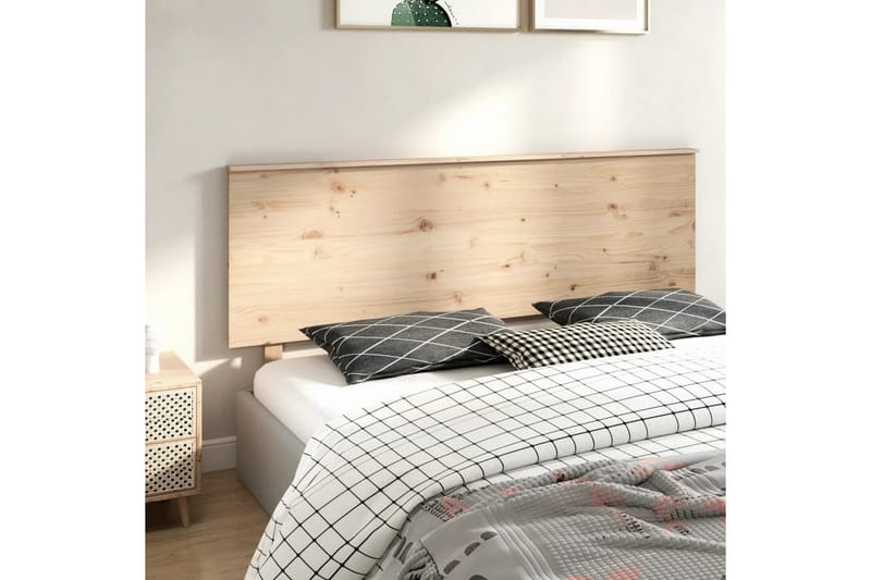 beBasic Sengegavl 184x6x82,5 cm heltre furu - Brun - Møbler - Senger - Sengetilbehør & sengegavl - Sengegavl