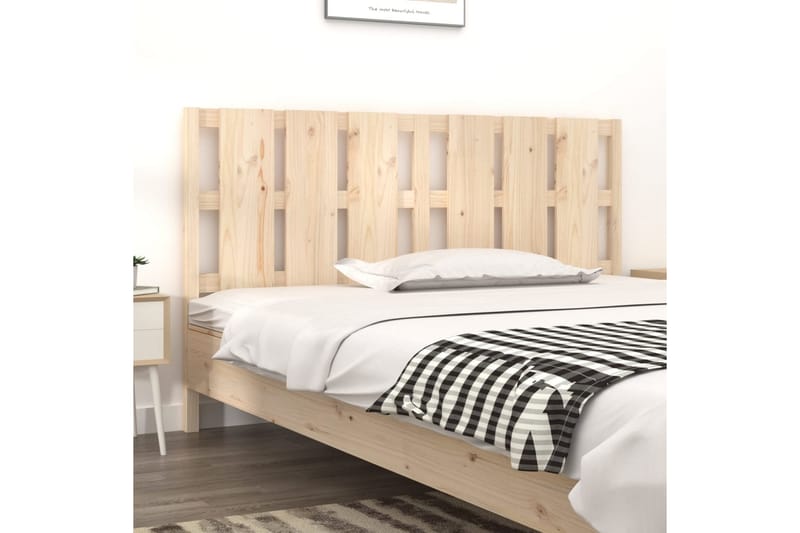 beBasic Sengegavl 185,5x4x100 cm heltre furu - Brun - Møbler - Senger - Sengetilbehør & sengegavl - Sengegavl