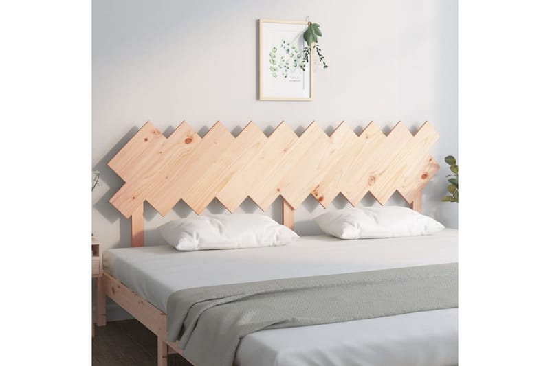 beBasic Sengegavl 196x3x80,5 cm heltre furu - Brun - Møbler - Senger - Sengetilbehør & sengegavl - Sengegavl