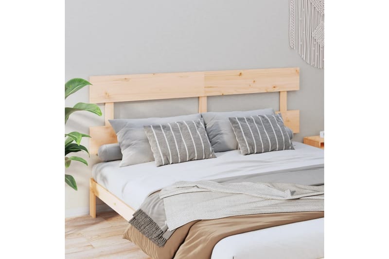 beBasic Sengegavl 204x3x81 cm heltre furu - Brun - Møbler - Senger - Sengetilbehør & sengegavl - Sengegavl
