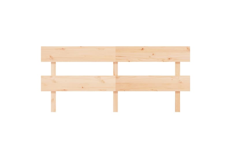 beBasic Sengegavl 204x3x81 cm heltre furu - Brun - Sengegavl