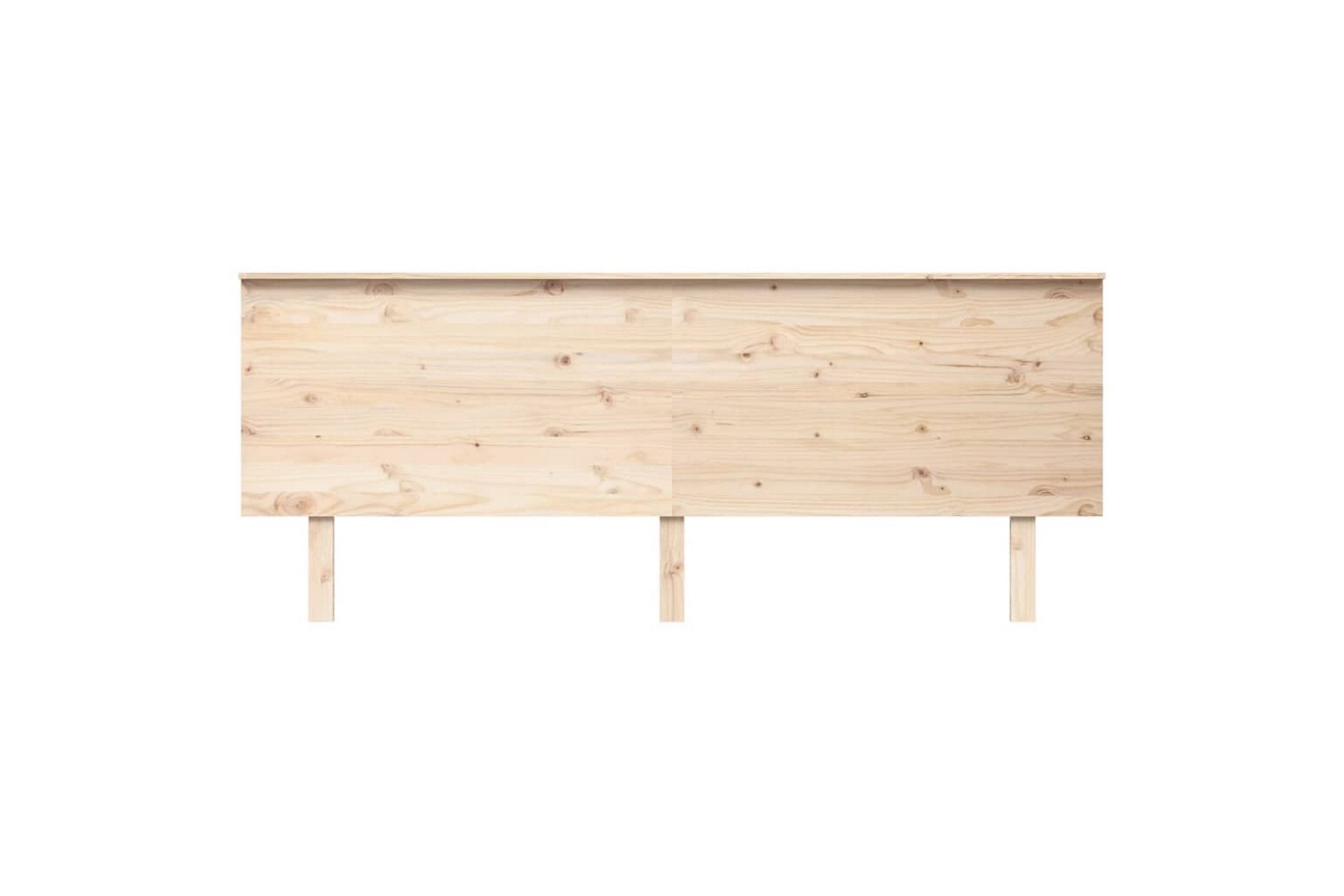 beBasic Sengegavl 204x6x82,5 cm heltre furu - Brun - Møbler - Senger - Sengetilbehør & sengegavl - Sengegavl