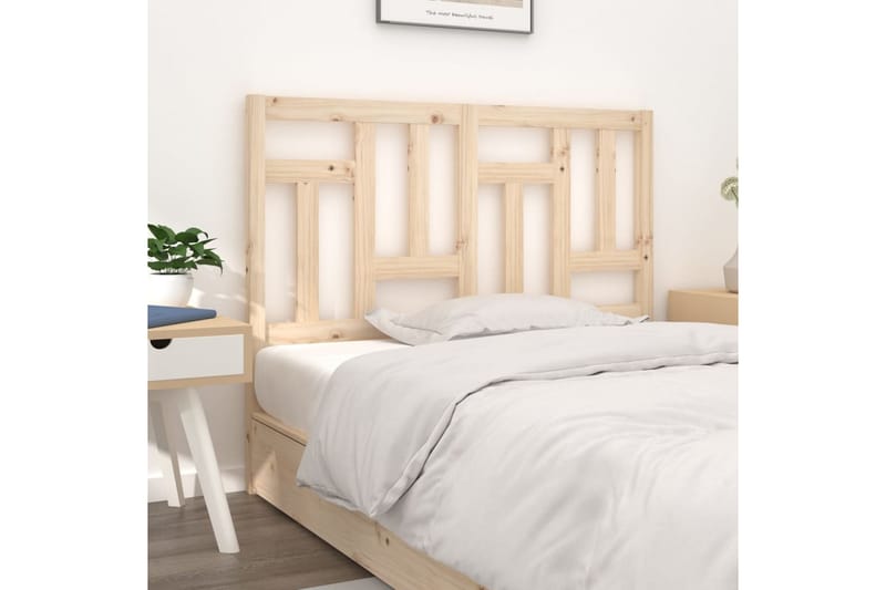 beBasic Sengegavl 205,5x4x100 cm heltre furu - Brun - Møbler - Senger - Sengetilbehør & sengegavl - Sengegavl