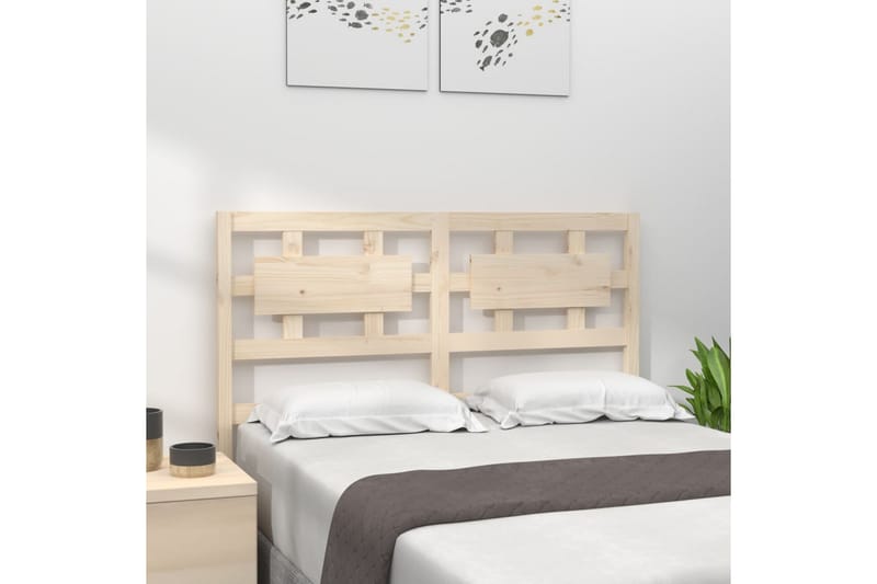 beBasic Sengegavl 205,5x4x100 cm heltre furu - Brun - Møbler - Senger - Sengetilbehør & sengegavl - Sengegavl