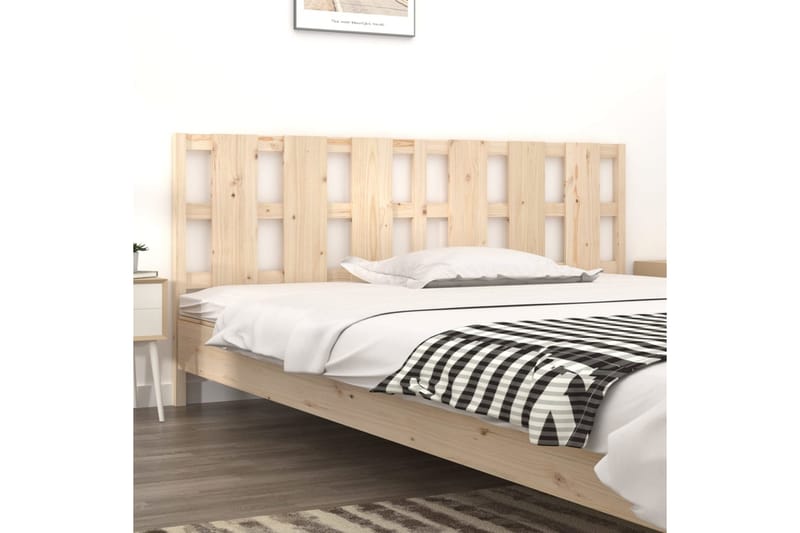 beBasic Sengegavl 205,5x4x100 cm heltre furu - Brun - Møbler - Senger - Sengetilbehør & sengegavl - Sengegavl