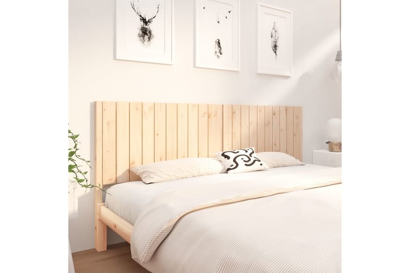 beBasic Sengegavl 205,5x4x100 cm heltre furu - Brun - Møbler - Senger - Sengetilbehør & sengegavl - Sengegavl