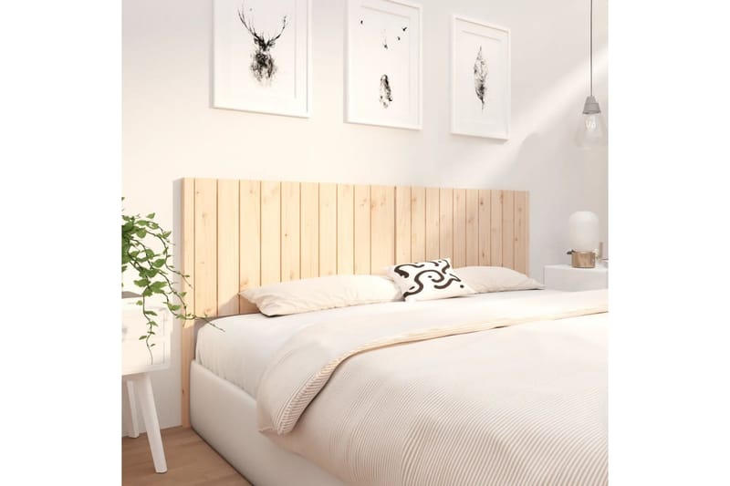 beBasic Sengegavl 205,5x4x100 cm heltre furu - Brun - Møbler - Senger - Sengetilbehør & sengegavl - Sengegavl
