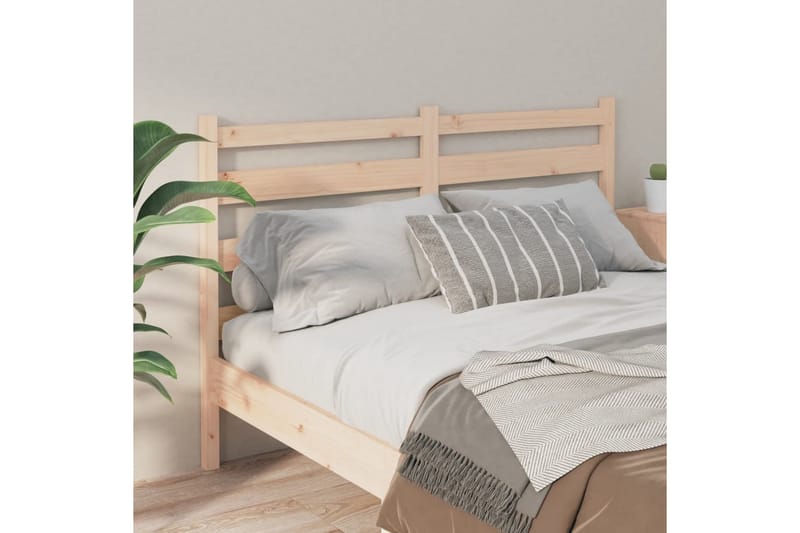 beBasic Sengegavl 206x4x100 cm heltre furu - Brun - Møbler - Senger - Sengetilbehør & sengegavl - Sengegavl