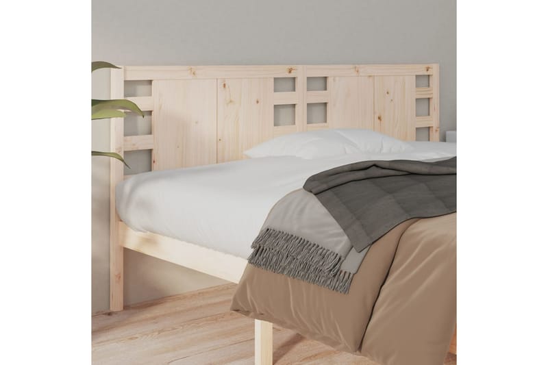 beBasic Sengegavl 206x4x100 cm heltre furu - Brun - Møbler - Senger - Sengetilbehør & sengegavl - Sengegavl