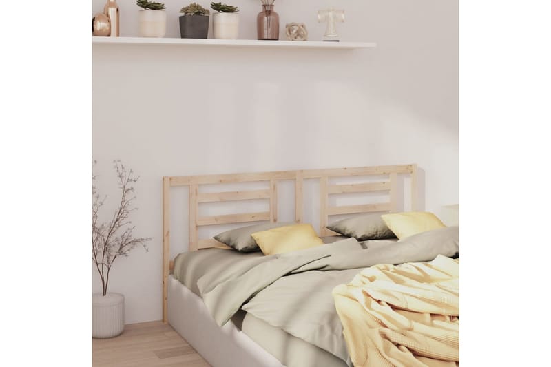 beBasic Sengegavl 206x4x100 cm heltre furu - Brun - Møbler - Senger - Sengetilbehør & sengegavl - Sengegavl