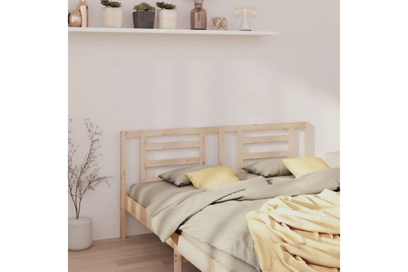 beBasic Sengegavl 206x4x100 cm heltre furu - Brun - Møbler - Senger - Sengetilbehør & sengegavl - Sengegavl