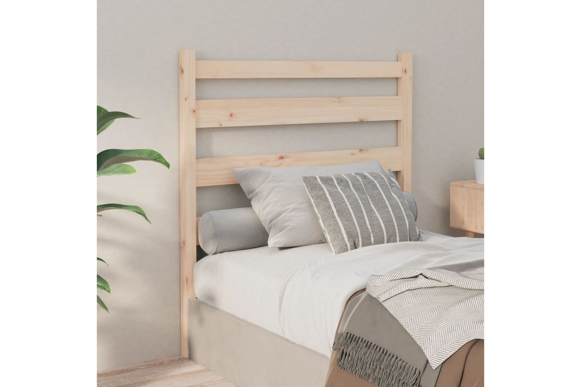 beBasic Sengegavl 81x4x100 cm heltre furu - Brun - Møbler - Senger - Sengetilbehør & sengegavl - Sengegavl