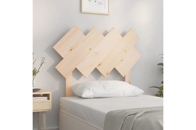 beBasic Sengegavl 92x3x81 cm heltre furu - Brun - Møbler - Senger - Sengetilbehør & sengegavl - Sengegavl