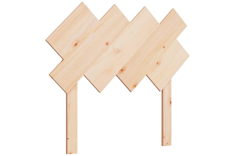 beBasic Sengegavl 92x3x81 cm heltre furu - Brun - Møbler - Senger - Sengetilbehør & sengegavl - Sengegavl