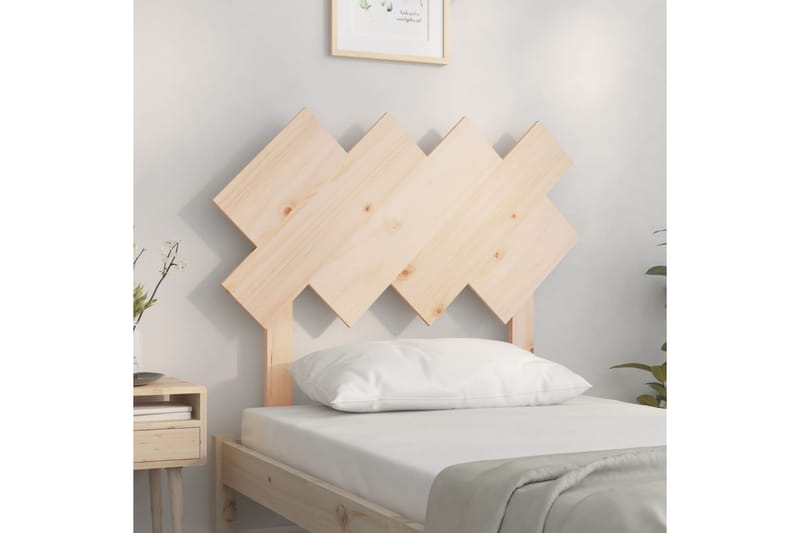 beBasic Sengegavl 92x3x81 cm heltre furu - Brun - Møbler - Senger - Sengetilbehør & sengegavl - Sengegavl