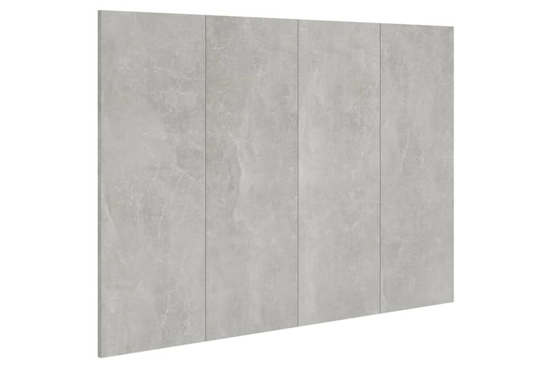 beBasic Sengegavl betonggrå 120x1,5x80 cm konstruert tre - GrÃ¥ - Møbler - Senger - Sengetilbehør & sengegavl - Sengegavl