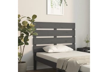 beBasic Sengegavl grå 100x3x80 cm heltre furu - GrÃ¥ - Møbler - Senger - Sengetilbehør & sengegavl - Sengegavl