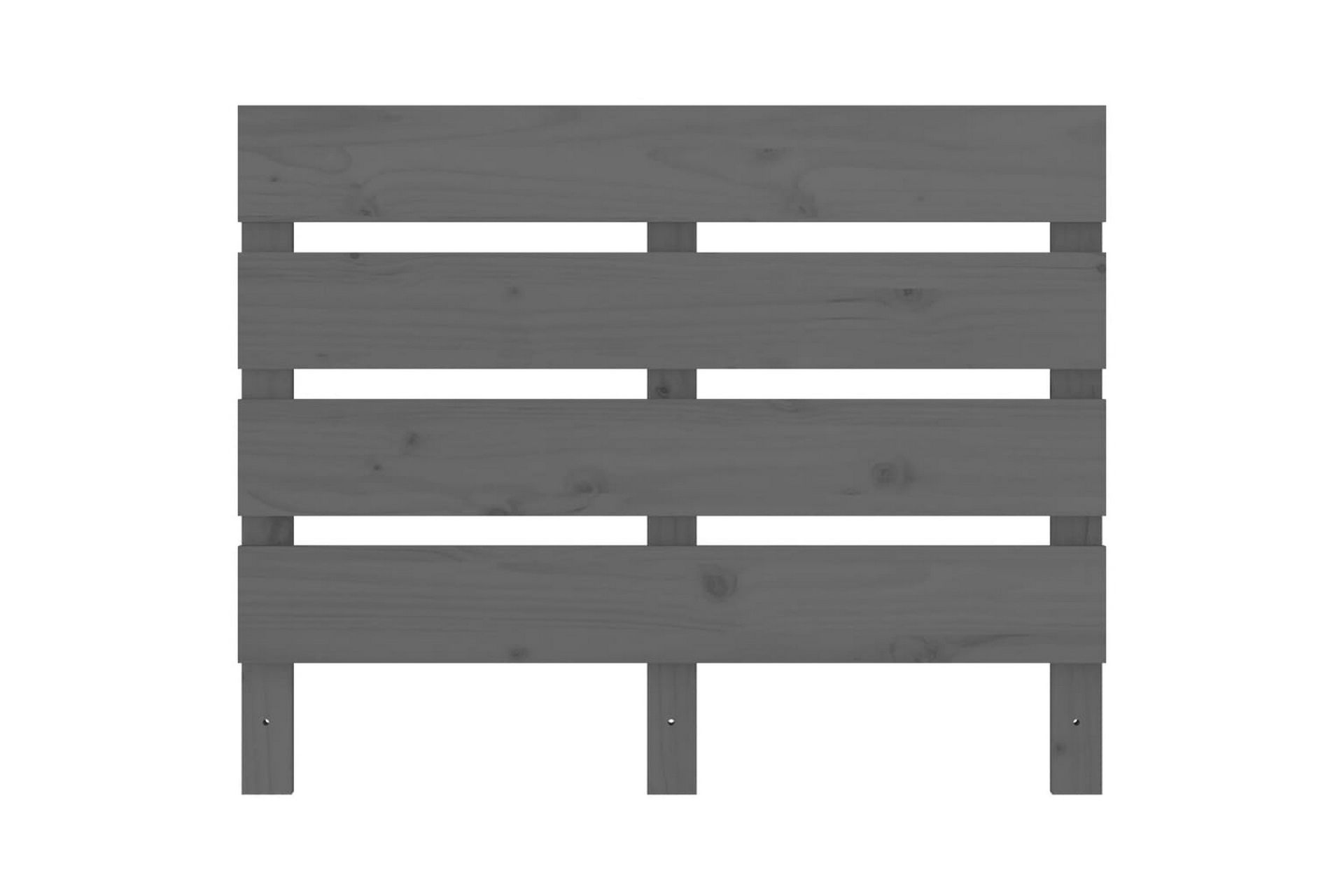 beBasic Sengegavl grå 100x3x80 cm heltre furu - GrÃ¥ - Møbler - Senger - Sengetilbehør & sengegavl - Sengegavl