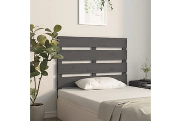 beBasic Sengegavl grå 100x3x80 cm heltre furu - GrÃ¥ - Møbler - Senger - Sengetilbehør & sengegavl - Sengegavl