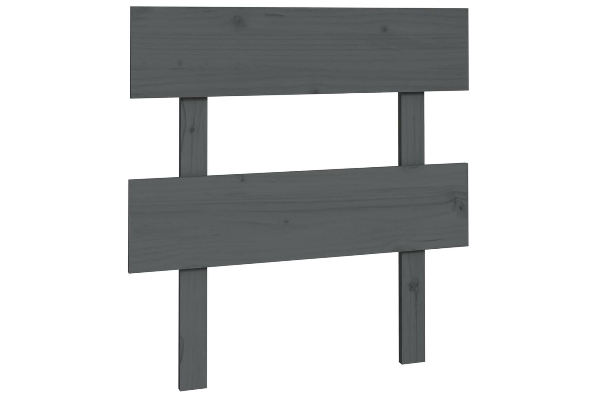 beBasic Sengegavl grå 103,5x3x81 cm heltre furu - GrÃ¥ - Møbler - Senger - Sengetilbehør & sengegavl - Sengegavl
